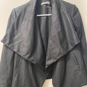 Alice + Olivia Black Suede Jacket Size small